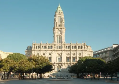 Bolsa de Valores, Puente Dom Luís I y Catedral de Oporto